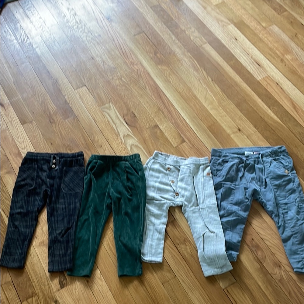 Zara Stylish Kids Bottoms Set - Black, Green, White, Gray